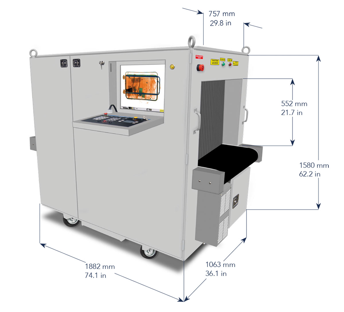 AWLS IS7555R X-Ray Baggage Scanner - Image 2